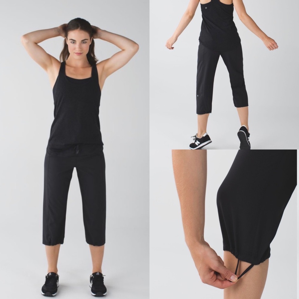Lululemon Step Lively Crop Pant Black Size 8